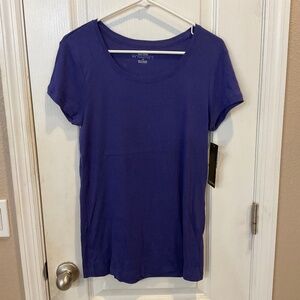 C9 by Champion Purple Short Sleeve V Neck Loose Duo Dry Tee - Size Large - NWT